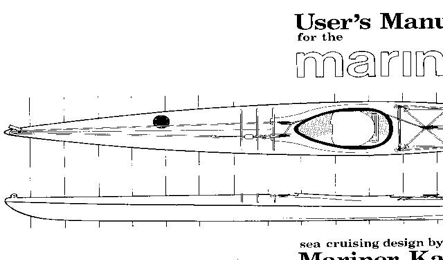 Cover of mariner Kayaks users manual -- Xldrawng.gif (10120 bytes)